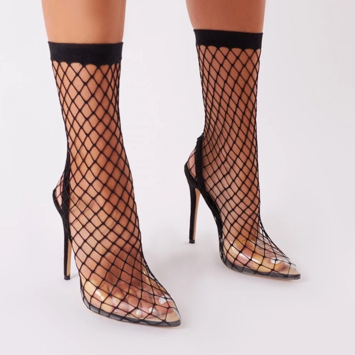 Kylie Jenner's Black Fishnet Heels Are Just $50 & Yes, You Can Still ...