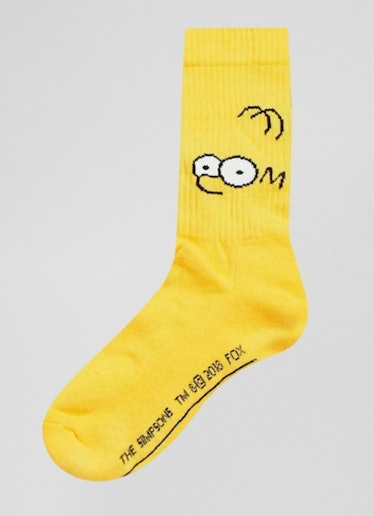 'The Simpsons' x ASOS DESIGN Homer & Bart 2 pack socks