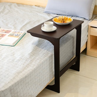 Homfa Bamboo Bed Side Table Laptop Desk