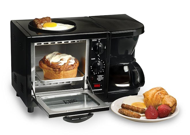 Elite Cuisine EBK-200B Maxi-Matic 3-in-1 Multifunction Breakfast Center, Black