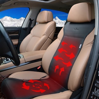 KINGLETING 12-Volt Heated Seat Cushion with Intelligent Temperature Controller