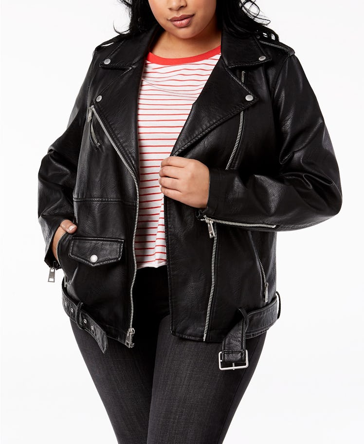 Levi's Plus Size Faux-Leather Moto Jacket