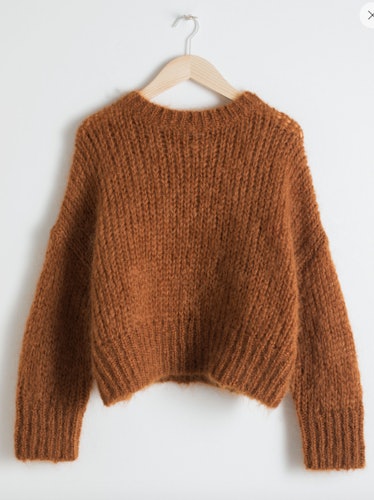 Wool Blend Chunky Knit Sweater
