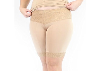 Undersummers Lace Shortlette: Rash Guard Slip Shorts (Sizes Small-4X Plus)