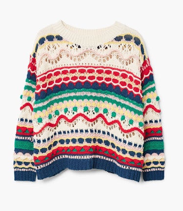 Textured Multicolor Sweater