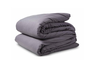 Soft Charcoal Percale Duvet Cover