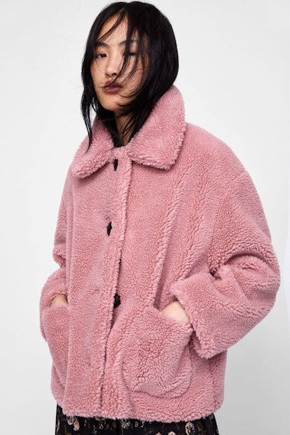 Fleece Jacket in Pink