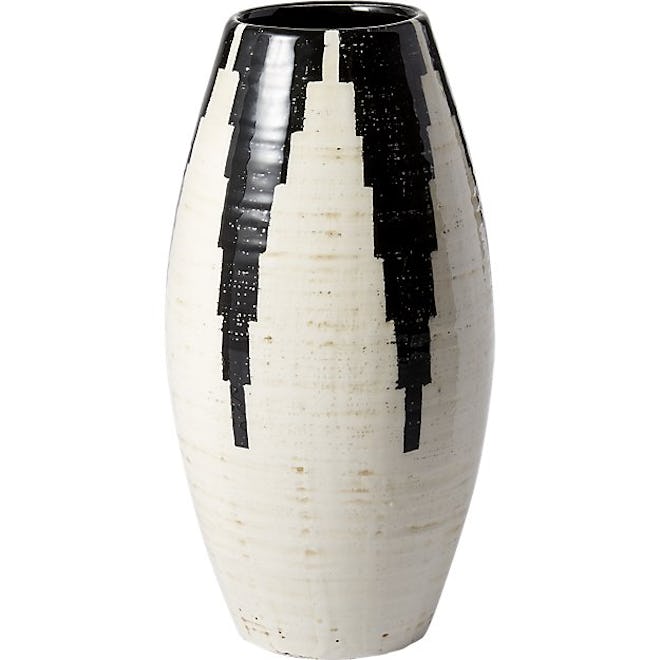 Siena Black and White Vase