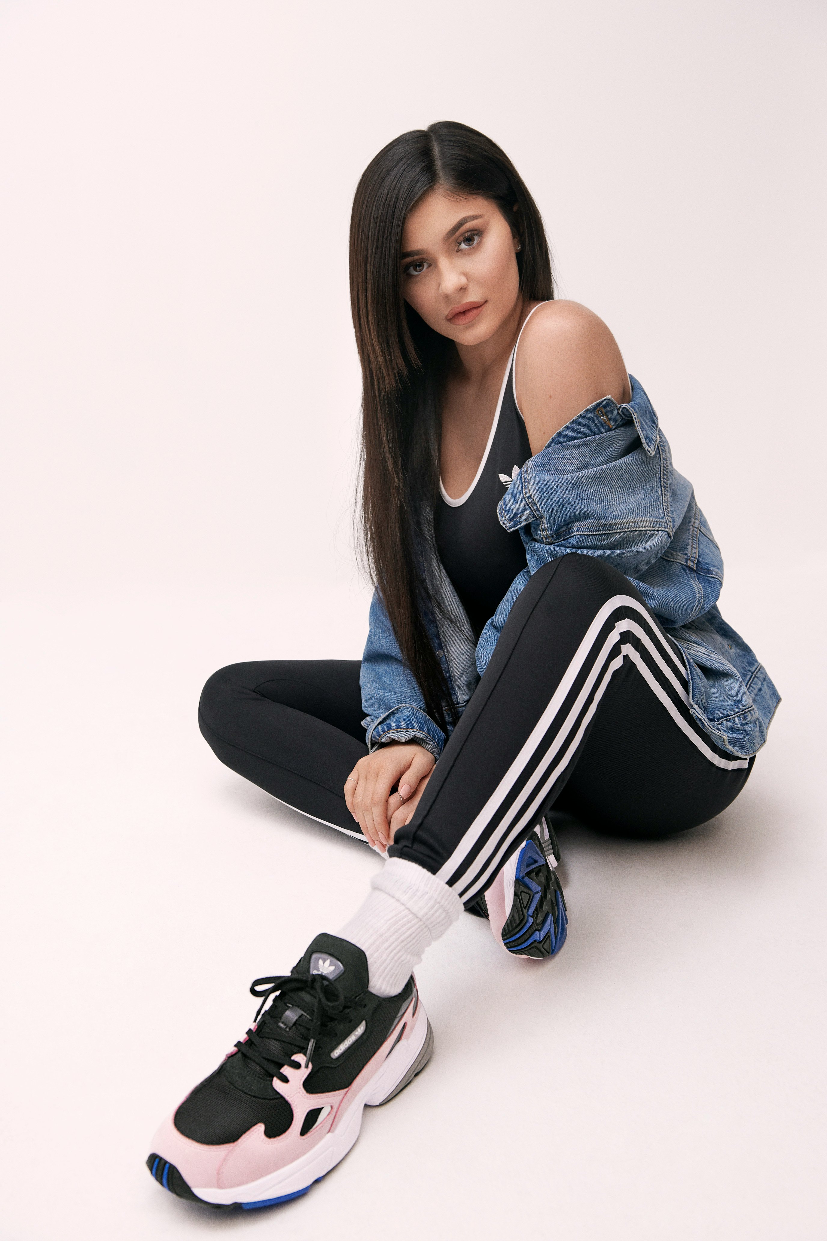 adidas falcon white kylie jenner