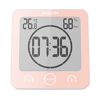 BALDR LCD Waterproof Shower Clock