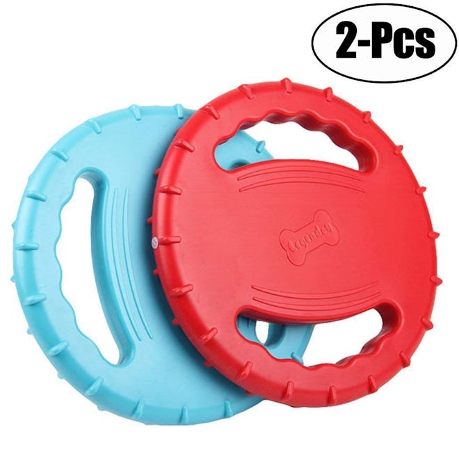 Legendog Flying Disc Rubber Dog Toy (2-Pack)