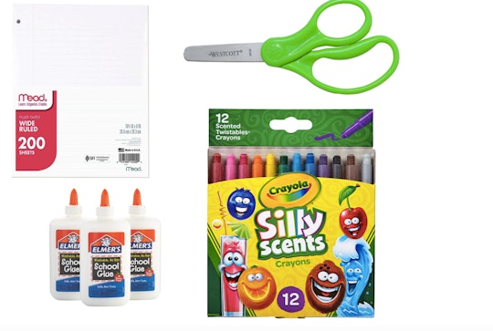 Basic Crayola Back to School Bundle - 5 Items - Crayola Crayons, Crayola  Markers, Crayola Colored Pencils, Elmer's Glue Sticks and Child Scissors