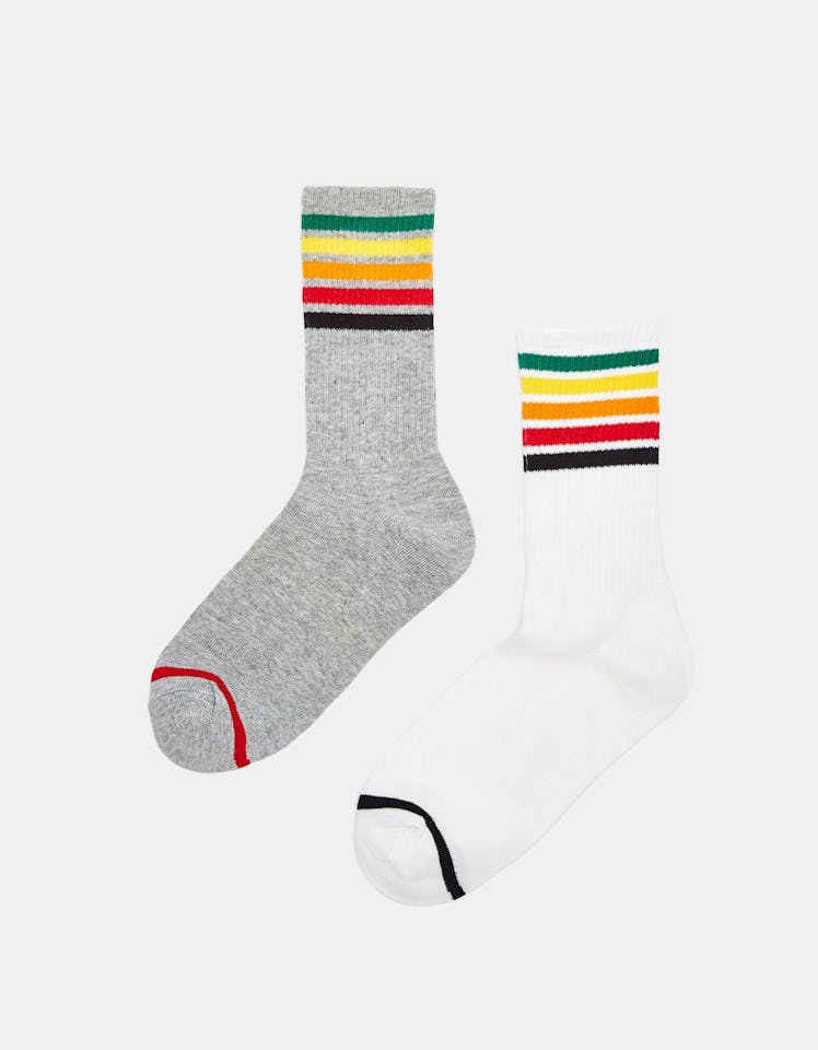 Pack of 2 Pairs Of Striped Socks