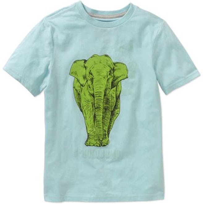 Boys' Elephant Short Sleeve T-Shirt