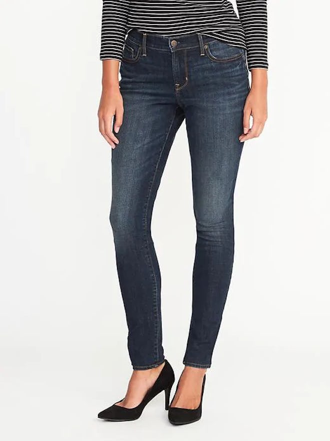 Mid-Rise Curvy Skinny Jeans for Women