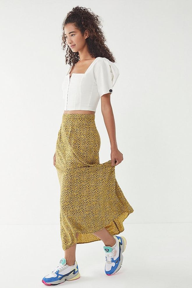 Overdyed Floral Skirt