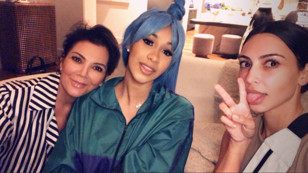 Photos Of Cardi B Kim Kardashian Kris Jenner S Girls Night