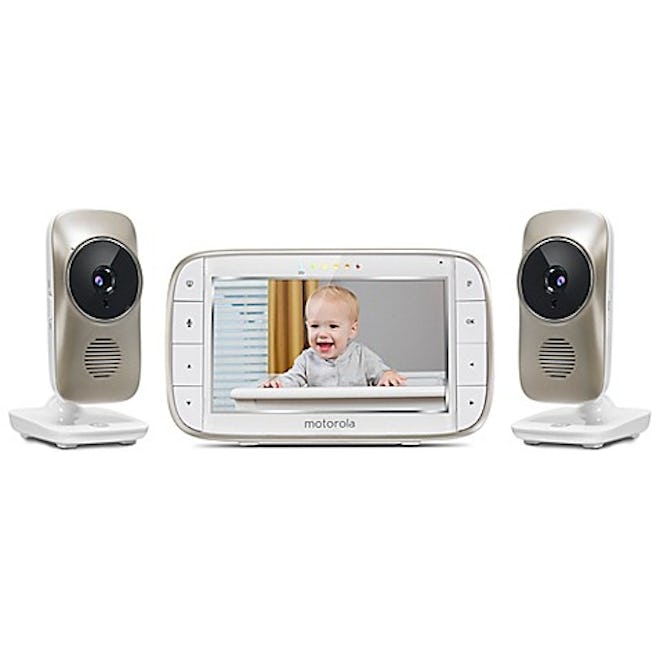 Motorola® MBP845CONNECT-2 5" Portable WiFi Video Monitor with 2 Cameras in White