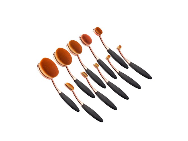 Yoseng Oval Makeup Brush Set