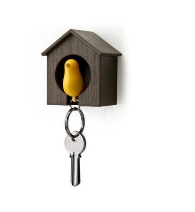 Birdhouse Key Ring