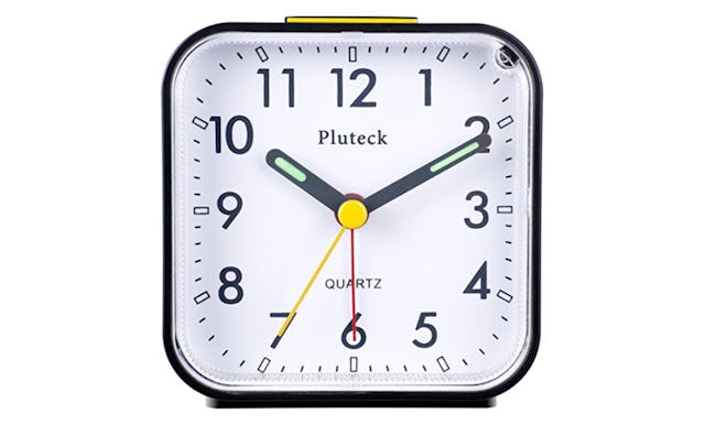 Pluteck Non Ticking Analog Alarm Clock