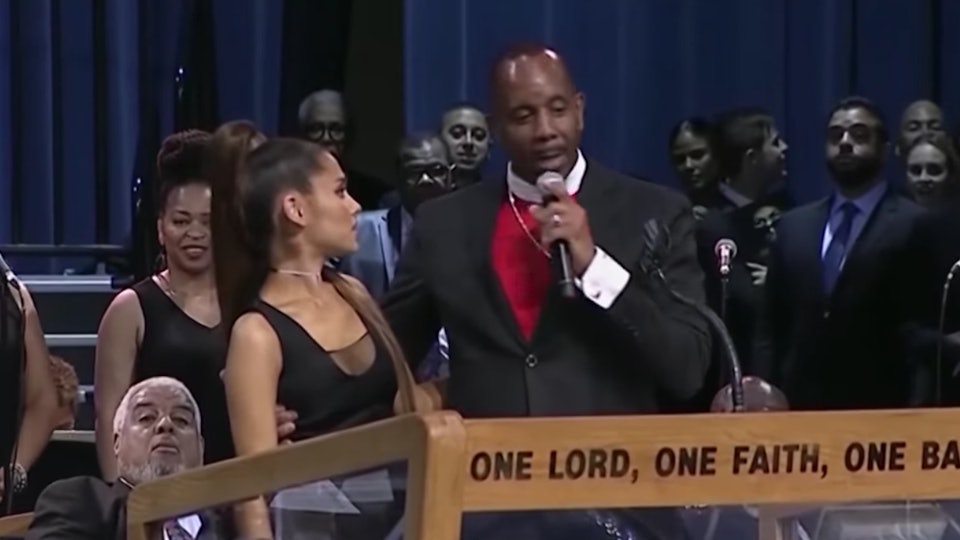 This Video Of Ariana Grande The Bishop At Aretha