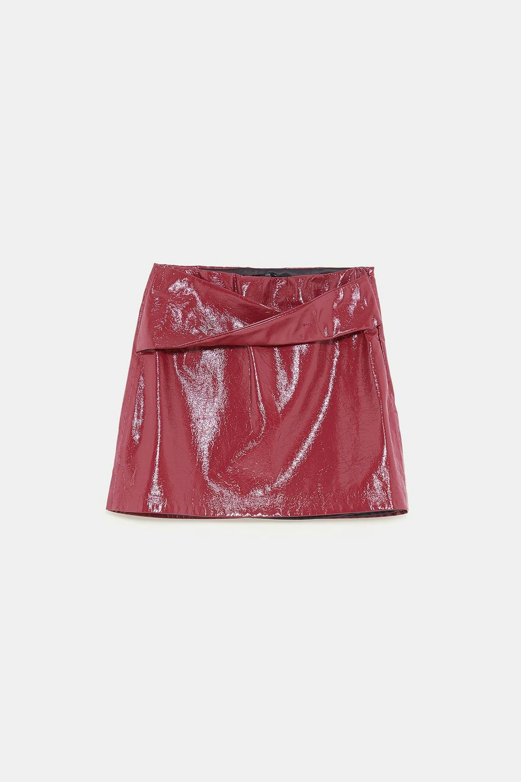 PATENT FINISH MINI SKIRT PATENT FINISH MINI SKIRT