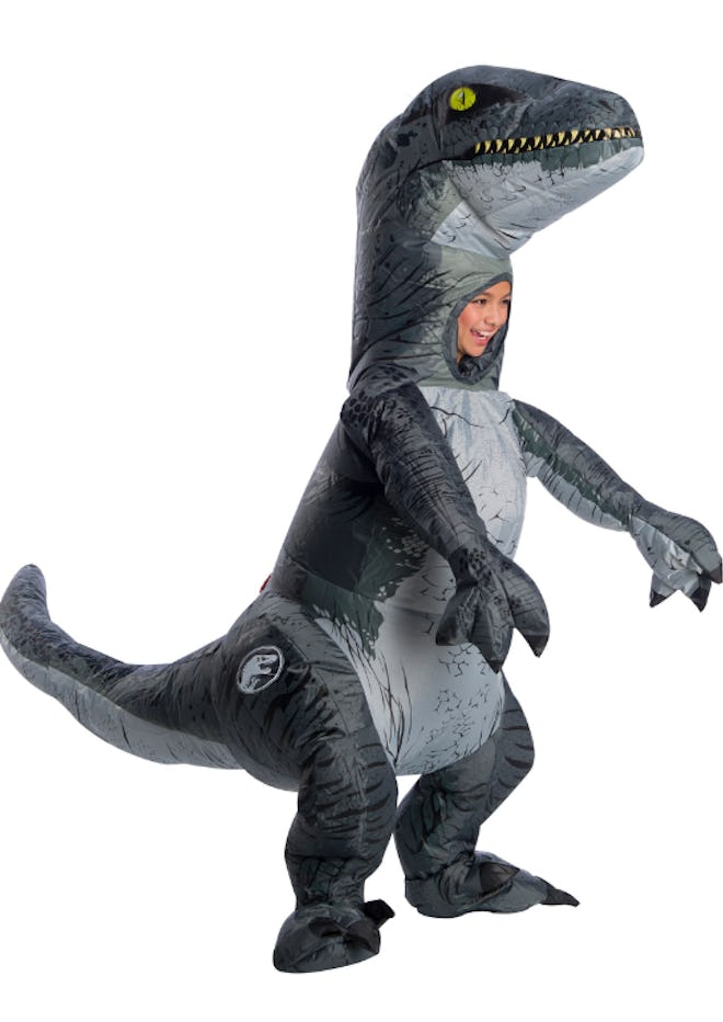 Inflatable Blue Velociraptor Jurassic World 2 Child Costume