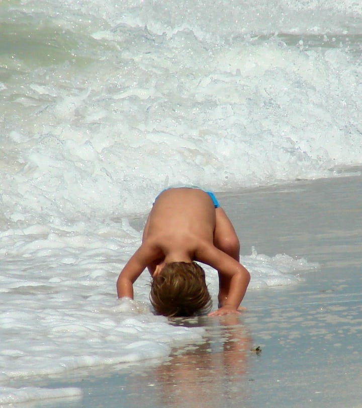 Toddlers standing on their head are just trying to understand their new environment, experts say.