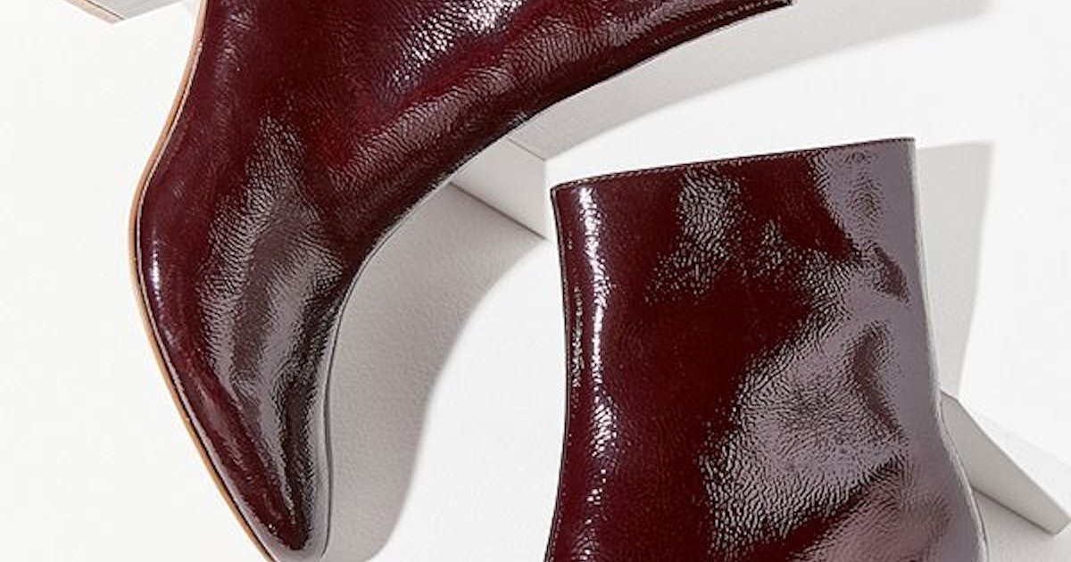UO Alana Crinkle Patent Boot UO Alana Crinkle Patent Boot
