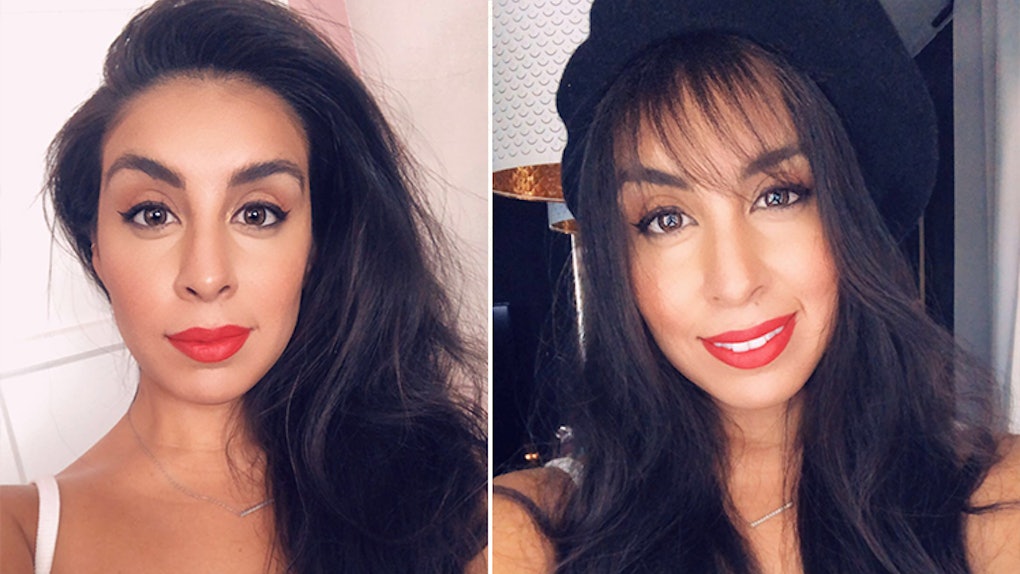 How To Fake Bangs With Long Hair If Commitment Isn T Your Forte