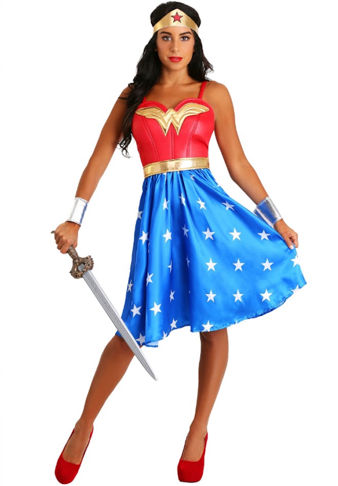 Deluxe Long Dress Wonder Woman Adult Costume