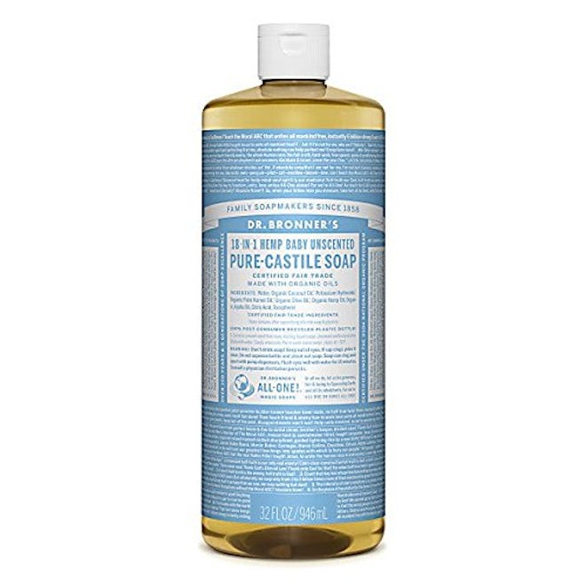 Dr. Bronner's Pure-Castile Unscented Baby Soap, 32 oz. 