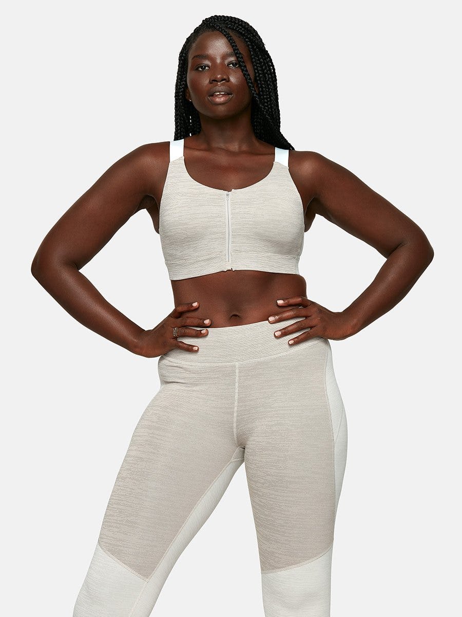 outdoor voices zip bra review