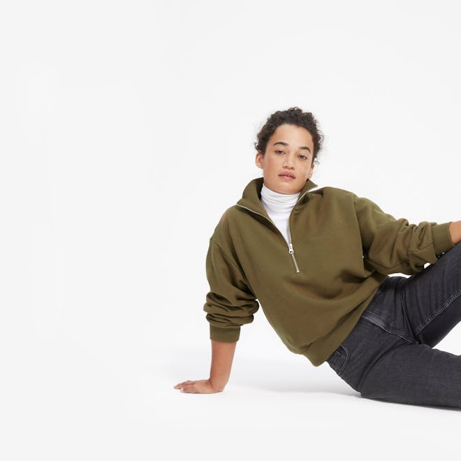  The Oversized Fleece Half-Zip