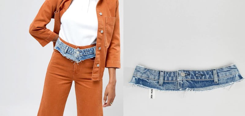 Denim waist belt cheap