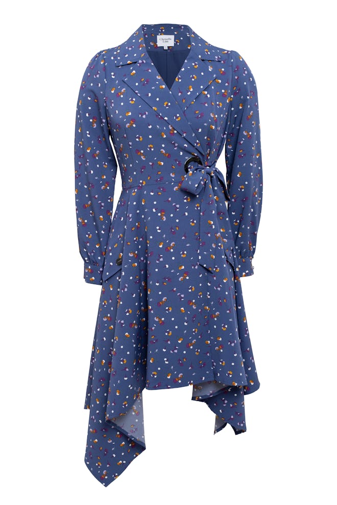 Chriselle Lim Collection Wren Floral Print Trench Dress