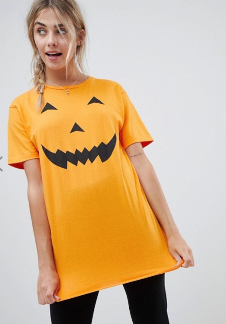 Brave Soul Halloween Pumpkin Night Shirt