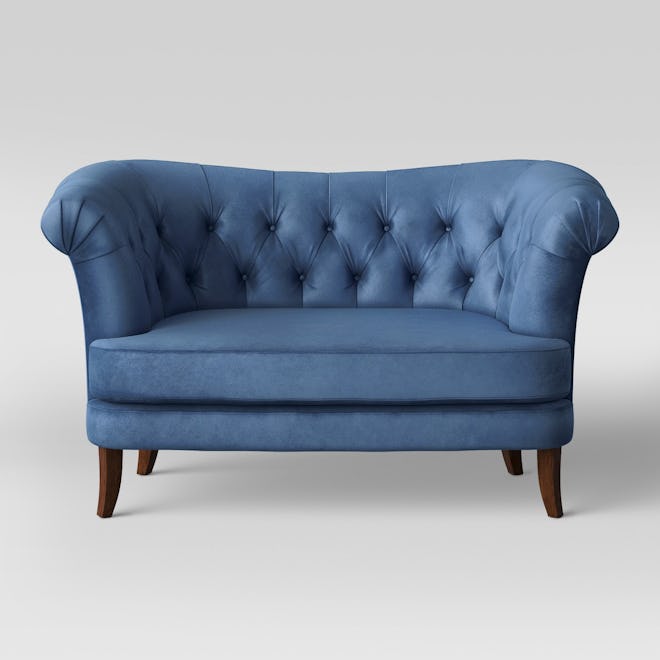 Opalhouse Juno Tufted Rollback Velvet Loveseat