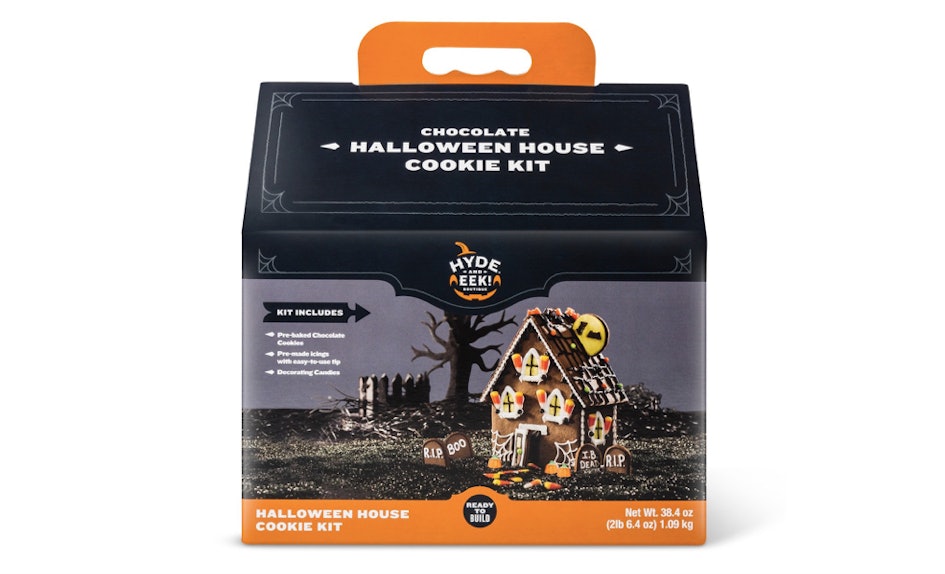 targets halloween house cookie kit gives gingerbread houses a spooky twist