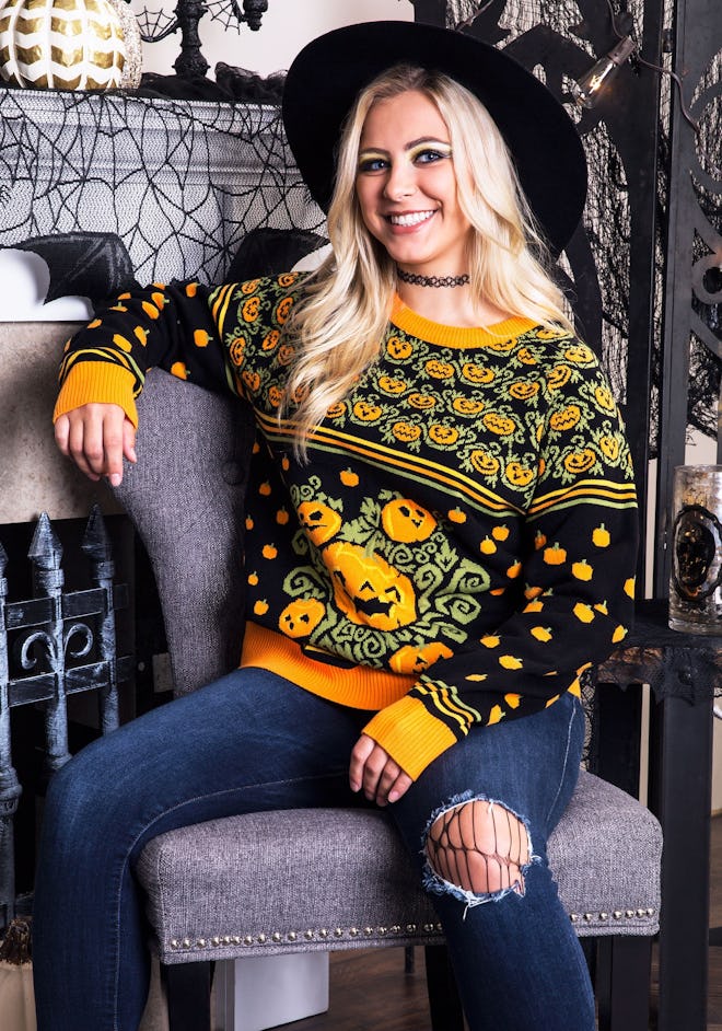 Pumpkin Patch Ugly Halloween Sweater