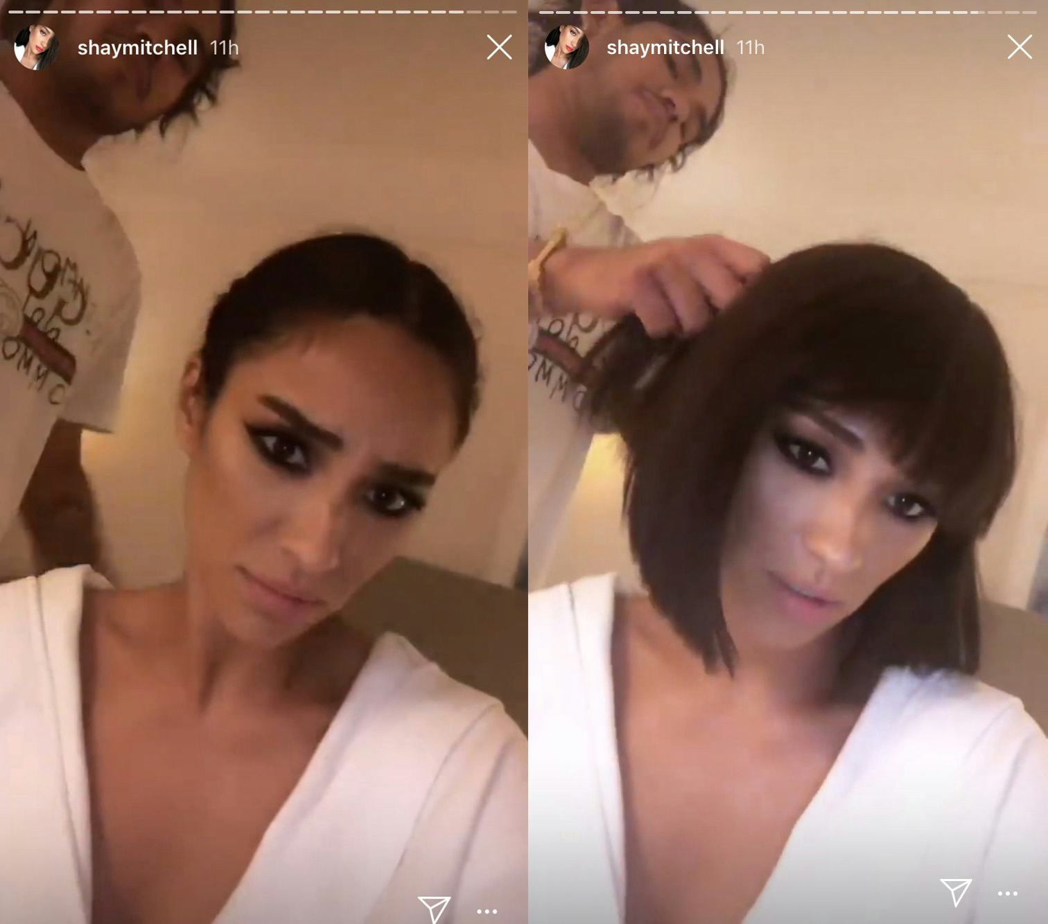 Shay Mitchell S New Bob Haircut Is Short Sleek Stunning But