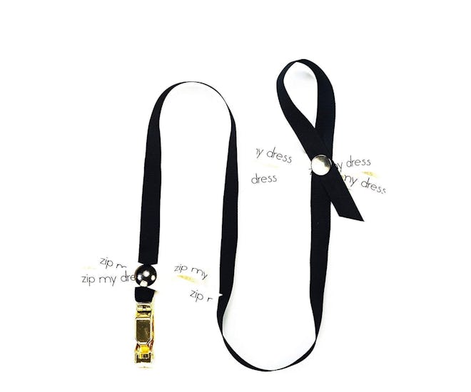 Zip My Dress Premium Zipper Puller With Black Ribbon