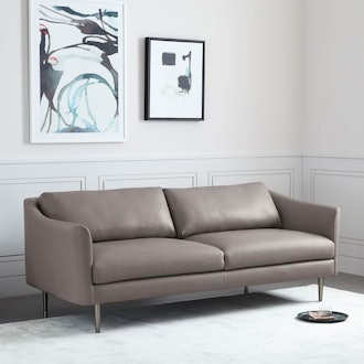 Sloane Leather Sofa - Taupe