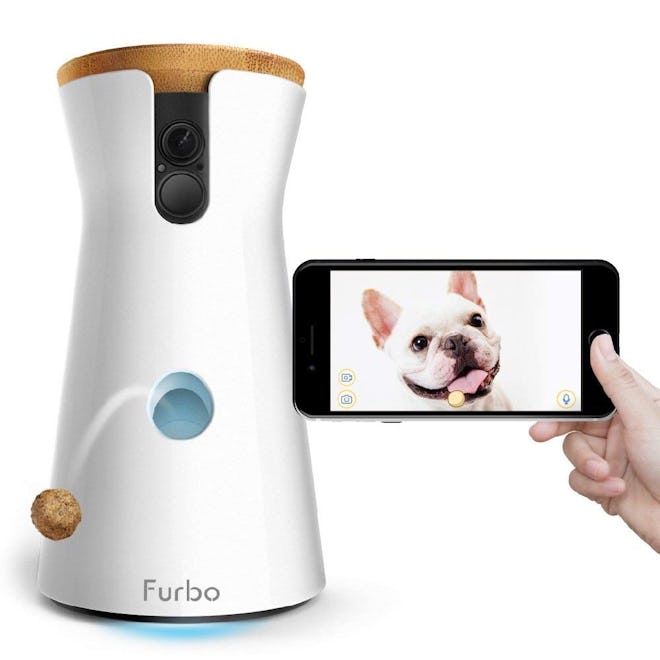 Furbo Dog Camera: Treat Tossing, Full HD Wifi Pet Camera and 2-Way Audio, Designed for Dogs, Compati...