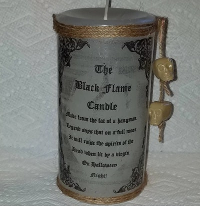 Black Flame Candle 