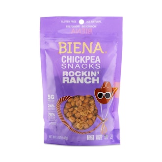 Biena Roasted Chickpea Snacks Rockin' Ranch Flavor