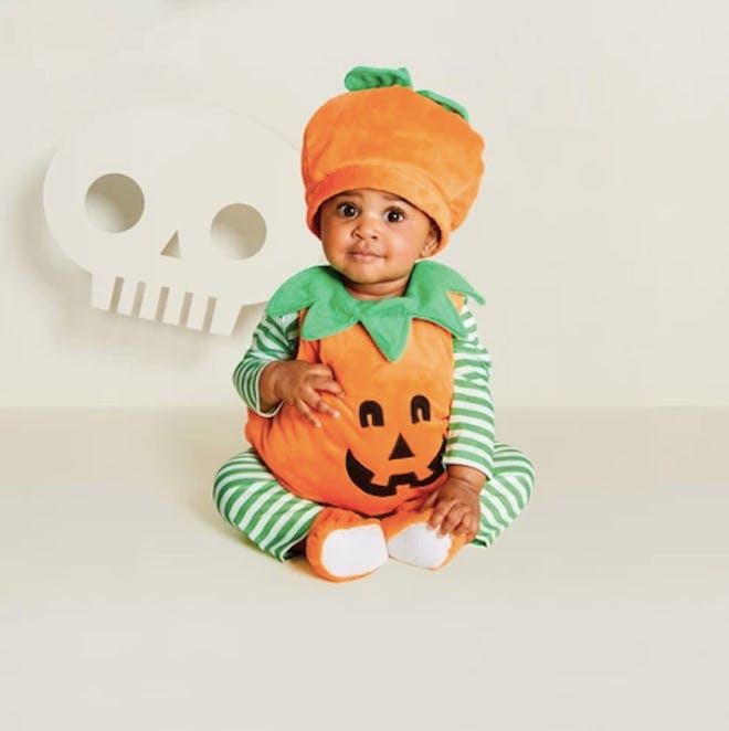 Baby Plush Pumpkin Vest Halloween Costume