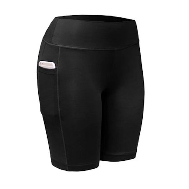 SunshineLLC Women's Compression Quick Dry Elastic Shorts with Pocket