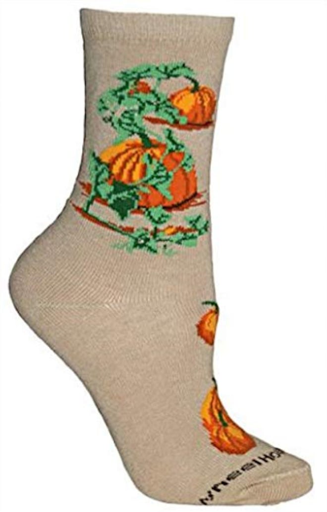 Pumpkin Tan Novelty Adult 9-11 Socks